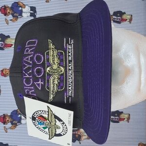 Vintage 1994 Brickyard 400 Inaugural Nascar race black & purple embroidered hat